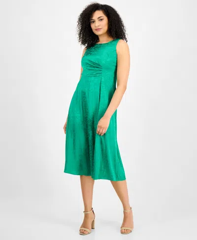 Connected Women's Jacquard Midi Dress In Bgn