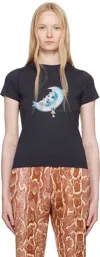 Conner Ives Black Venetian Mask Baby T-shirt