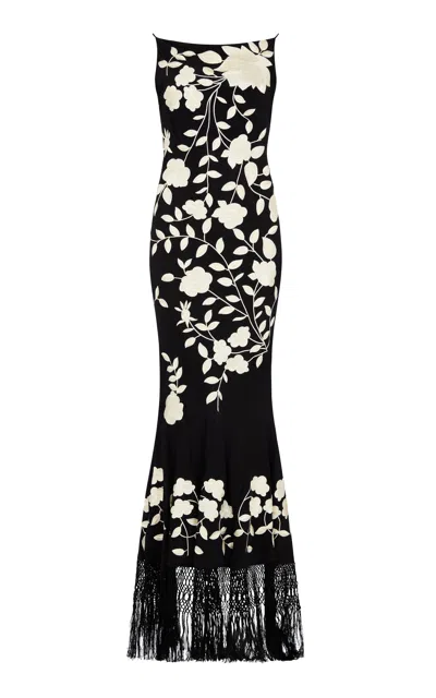 Conner Ives Demi Couture Silk Maxi Dress In Multi