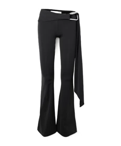 Conner Ives Flared Track Pants In Black