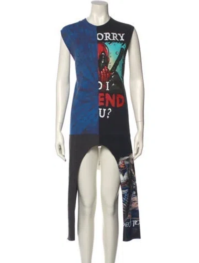 Pre-owned Conner Ives Graphic Print Mini Dress In Multi