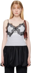 CONNER IVES GRAY PRINTED CAMISOLE