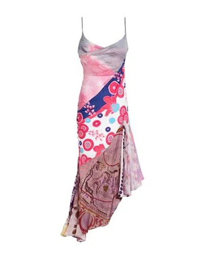 Conner Ives Hudson River School Woman Maxi Dress Purple Size S Silk, Polyester In Multi