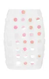 Conner Ives Jumbo Sequin Pencil Skirt In White
