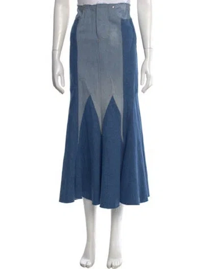 Pre-owned Conner Ives Long Skirt W/ Tags In Blue