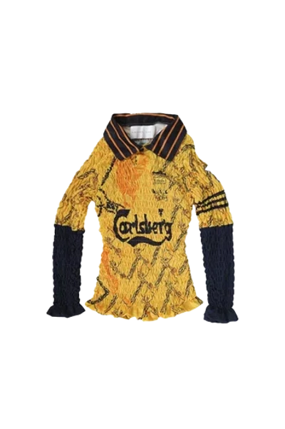 Conner Ives Long Sleeve Shirred Football Jersey