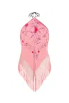 Conner Ives Piano Shawl Top In Pink
