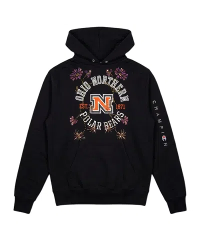 Conner Ives Printed Hoodie In Black