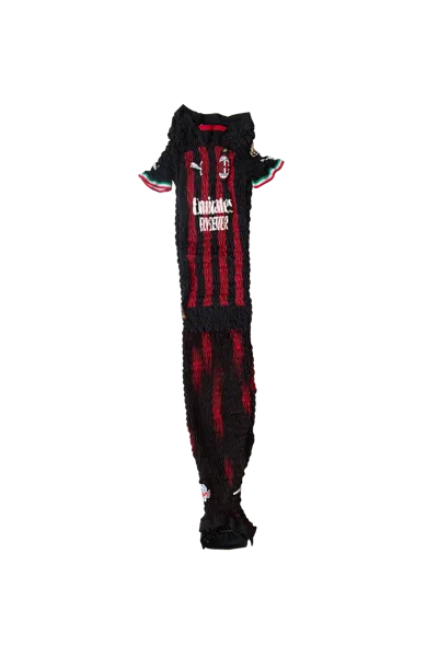 Conner Ives Shirred Football Dress Multi