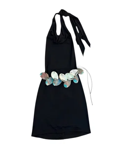 Conner Ives Sleeveless Mini Dress In Black