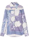 Conner Ives The Recycled Spandex Shirt In Purple