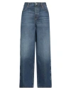 Conner Ives Woman Jeans Blue Size M Cotton, Textile Fibers In Blue