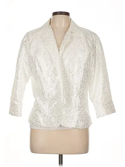 Pre-owned Connie Roberson Blazer Jacket In Ivory
