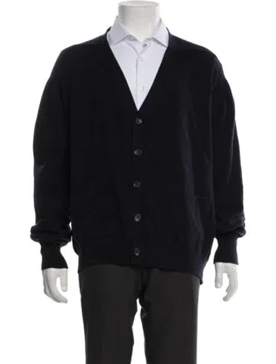 Pre-owned Connolly Cashmere V-neck Cardigan In Black