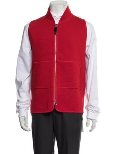 Pre-owned Connolly Wool Vest In Red