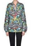 Connor & Blake Jungle Print Blouse In Multicoloured
