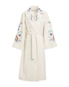 Connor & Blake Woman Coat Off White Size M Wool