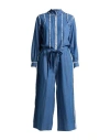 Connor & Blake Woman Jumpsuit Blue Size S Cotton