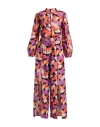 Connor & Blake Woman Jumpsuit Coral Size L Cotton In Red