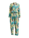 Connor & Blake Woman Jumpsuit Emerald Green Size M Viscose In Green