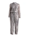 Connor & Blake Woman Jumpsuit Grey Size S Polyester