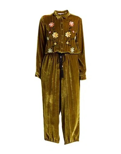 Connor & Blake Woman Jumpsuit Military Green Size Xs Viscose