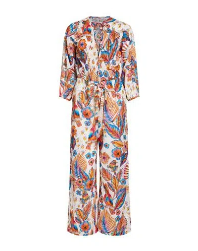 Connor & Blake Woman Jumpsuit Orange Size S Cotton