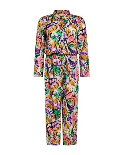 Connor & Blake Woman Jumpsuit Purple Size Xl Cotton In Multi