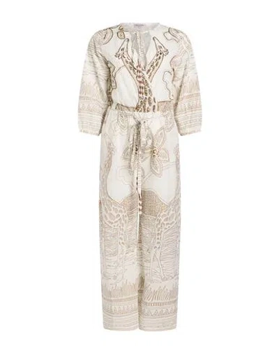 Connor & Blake Woman Jumpsuit White Size L Cotton