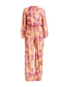 Connor & Blake Woman Jumpsuit Yellow Size S Viscose In Yellow