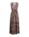 Connor & Blake Woman Maxi Dress Antique Rose Size L Cotton In Pink
