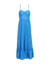 Connor & Blake Woman Maxi Dress Azure Size M Polyester In Blue