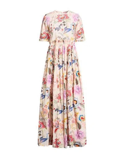 Connor & Blake Woman Maxi Dress Beige Size Xl Cotton In Neutral