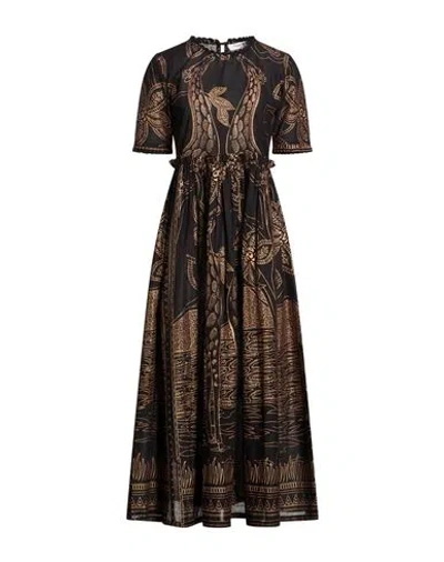 Connor & Blake Woman Maxi Dress Black Size L Cotton