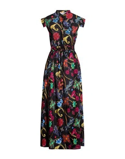 Connor & Blake Woman Maxi Dress Black Size L Cotton