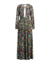 Connor & Blake Woman Maxi Dress Black Size S Cotton In Black