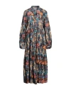 Connor & Blake Woman Maxi Dress Black Size L Cotton In Black