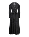 Connor & Blake Woman Maxi Dress Black Size L Cotton