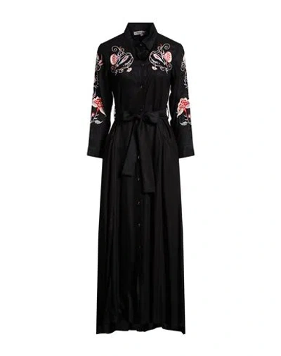 Connor & Blake Woman Maxi Dress Black Size L Viscose