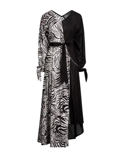 Connor & Blake Woman Maxi Dress Black Size M Cotton
