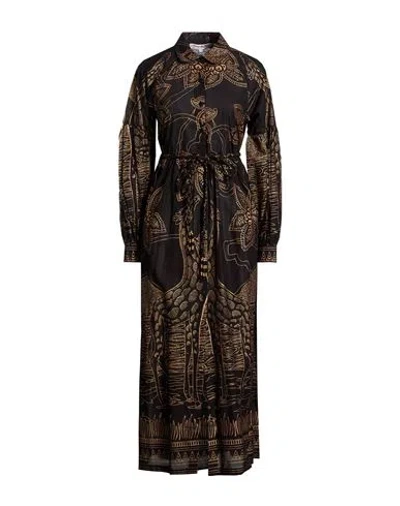 Connor & Blake Woman Maxi Dress Black Size M Cotton