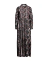 Connor & Blake Woman Maxi Dress Black Size M Cotton In Black