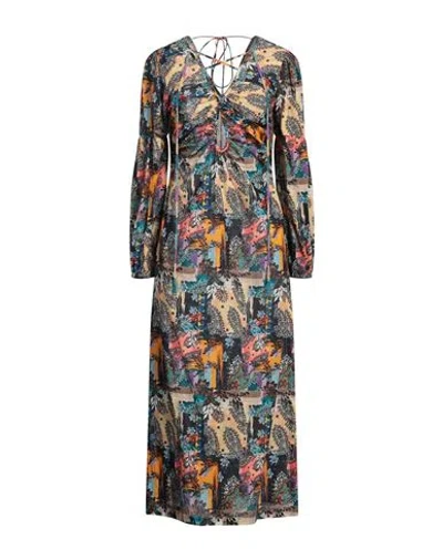 Connor & Blake Woman Maxi Dress Black Size M Cotton