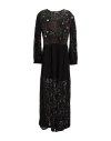 Connor & Blake Woman Maxi Dress Black Size M Cotton