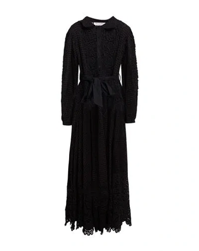 Connor & Blake Woman Maxi Dress Black Size M Cotton