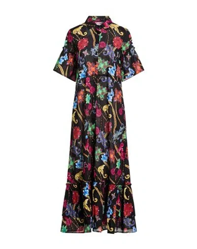 Connor & Blake Woman Maxi Dress Black Size Xl Cotton