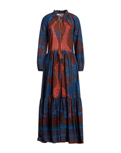 Connor & Blake Woman Maxi Dress Brown Size M Cotton