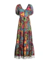 Connor & Blake Woman Maxi Dress Burgundy Size L Cotton In Red