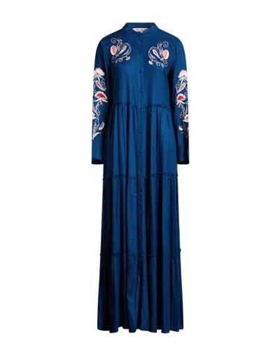 Connor & Blake Woman Maxi Dress Deep Teal Size L Viscose In Green