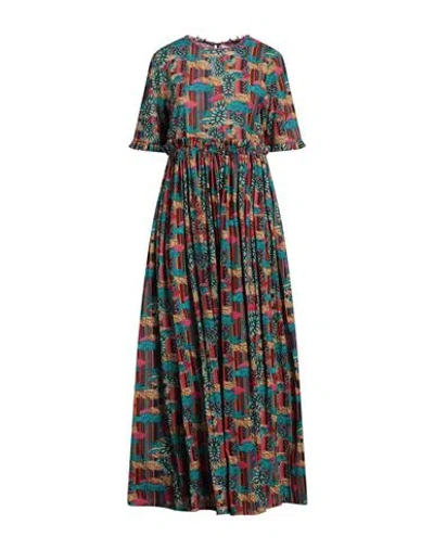 Connor & Blake Woman Maxi Dress Fuchsia Size L Cotton In Pink